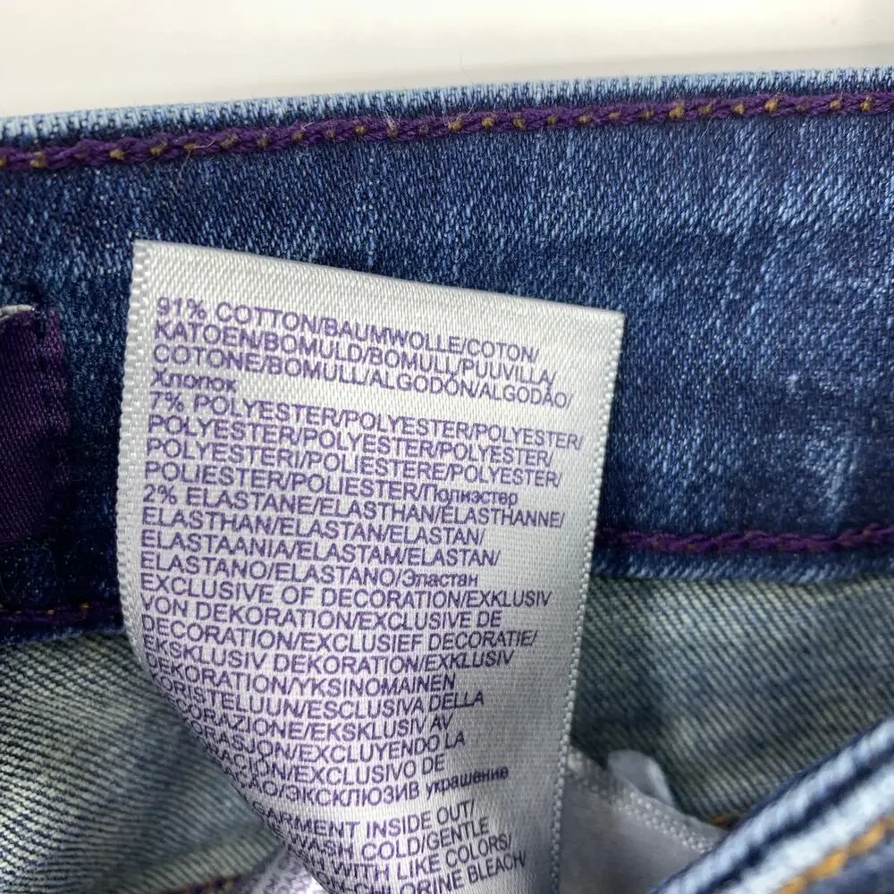 NYDJ Billie Mini Bootcut Jeans Womens Size 2 Medium Wash Stretch Denim - Picture 9 of 9